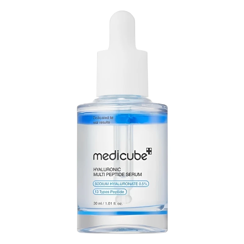 medicube-hyaluronic-multi-peptide-serum.webp سرم آبرسان هیالورونیک اسید و مولتی پپتاید مدی کیوب Medicube حجم 30 میل - Image 1
