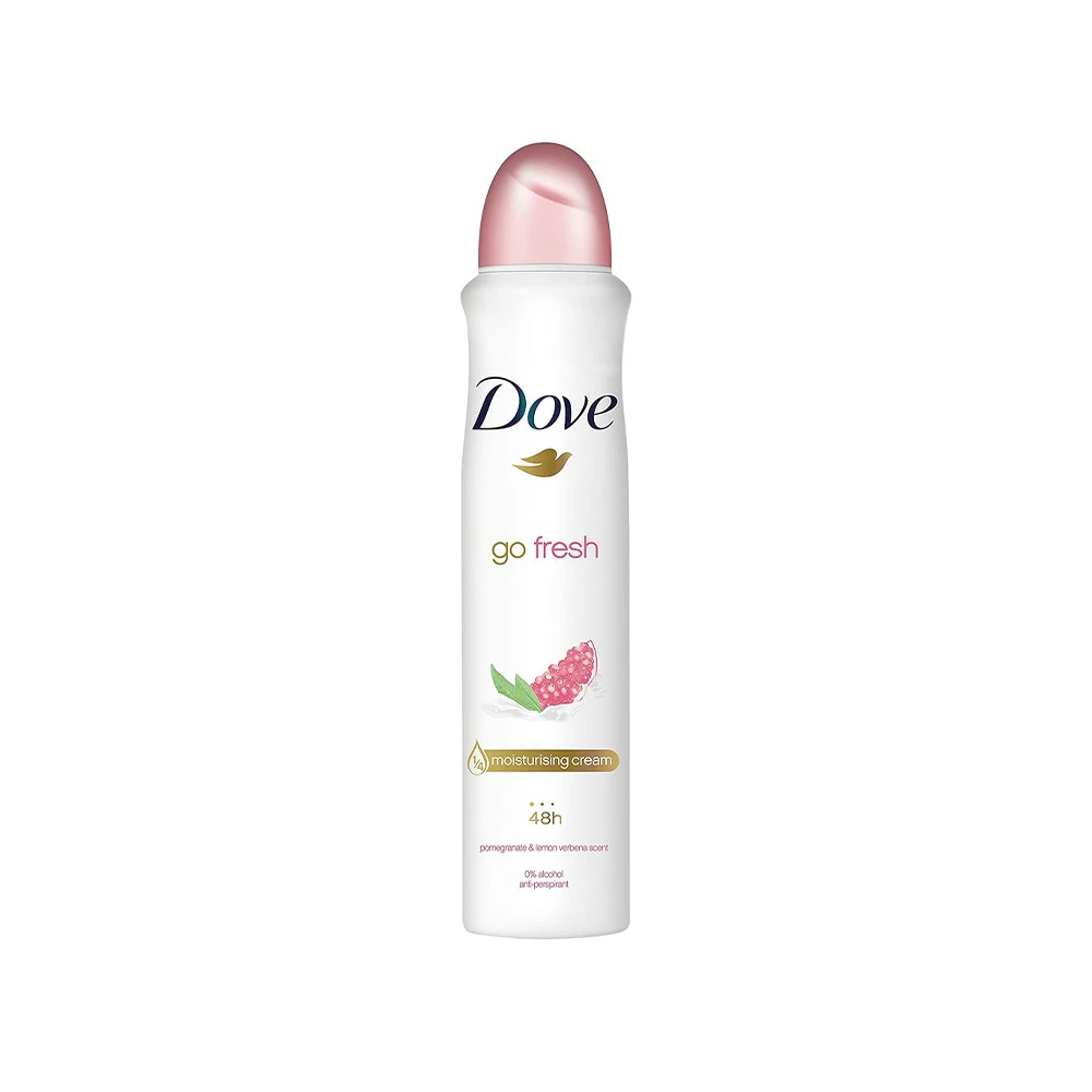 dove-go-fresh-pomegranate-lemon-verbena-spray اسپری دئودورانت ضد تعریق داو - Image 1