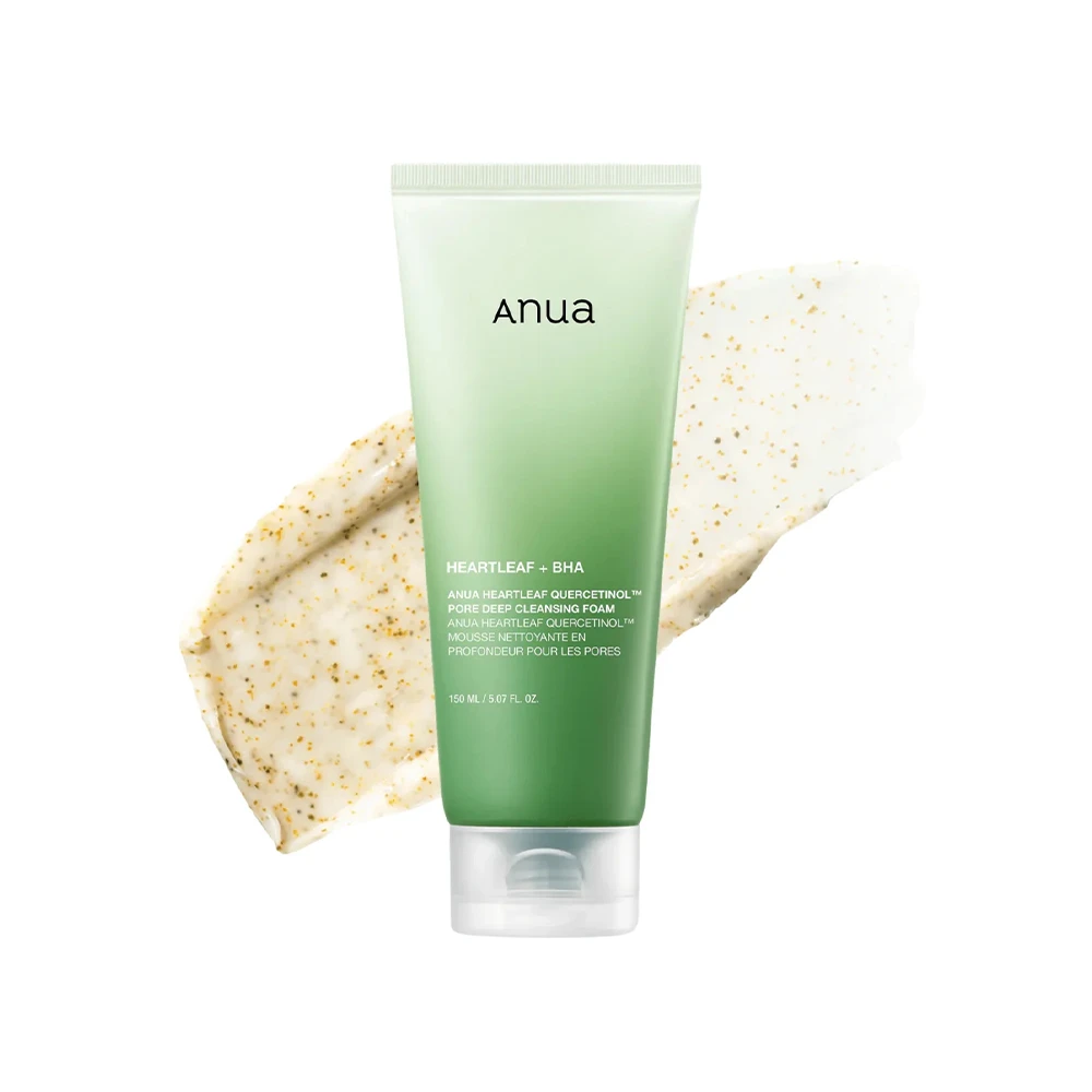 فوم-شستشوی-تسکین-دهنده-و-پاک-کننده-منافذ-آنوا-Anua-Heartleaf-Quercetinol-Pore-Deep-Cleansing-Foam فوم شستشوی تسکین دهنده و پاک کننده منافذ آنوا - Image 1